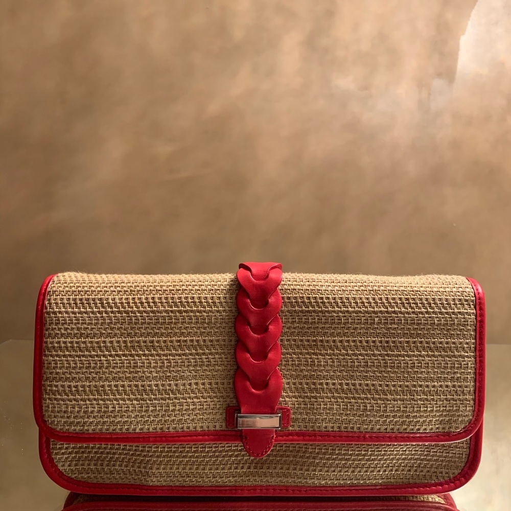 Cole Haan Raffia Izzie Clutch